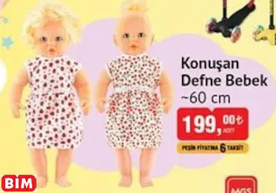 KONUŞAN DEFNE BEBEK ~60 CM KONUŞAN DEFNE BEBEK ~60 CM